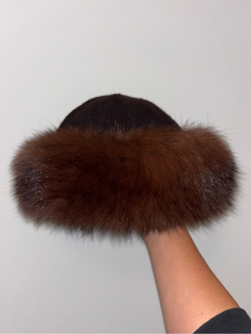 Vintage Y2K Real Fur Hat